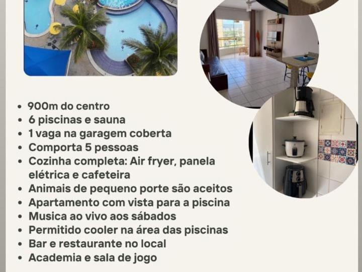 Jardins Das Thermas - Caldas Novas Vista Para Piscina Buitenkant foto